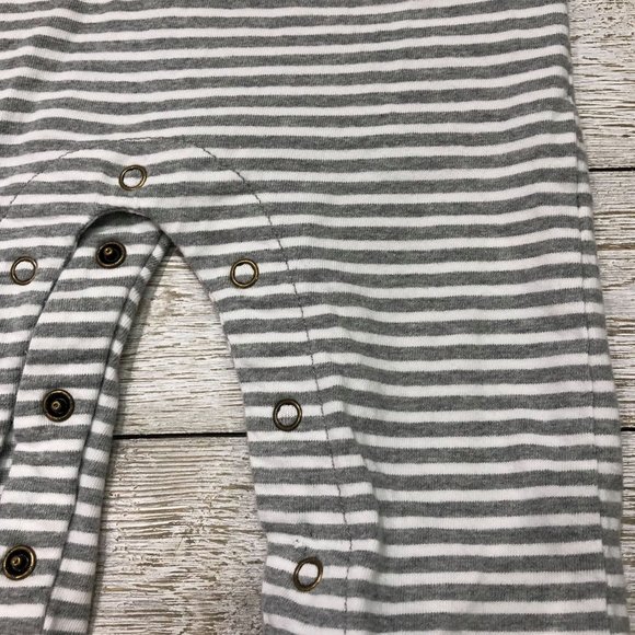 "Lily & Sid" Rabbit Stripes Romper - Picture 2 of 3
